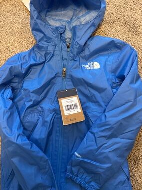 The North Face Royal Blue Hooded Packable Jacket